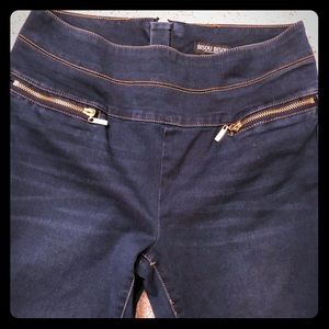 Bisou Bisou Skinny Zipper Detailed Jeans